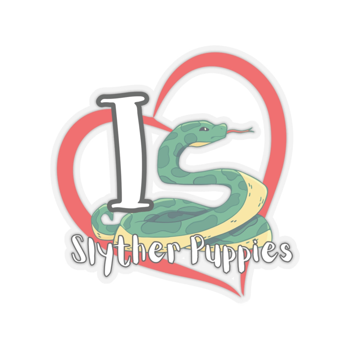 I Love Slyther Puppies - Stickers