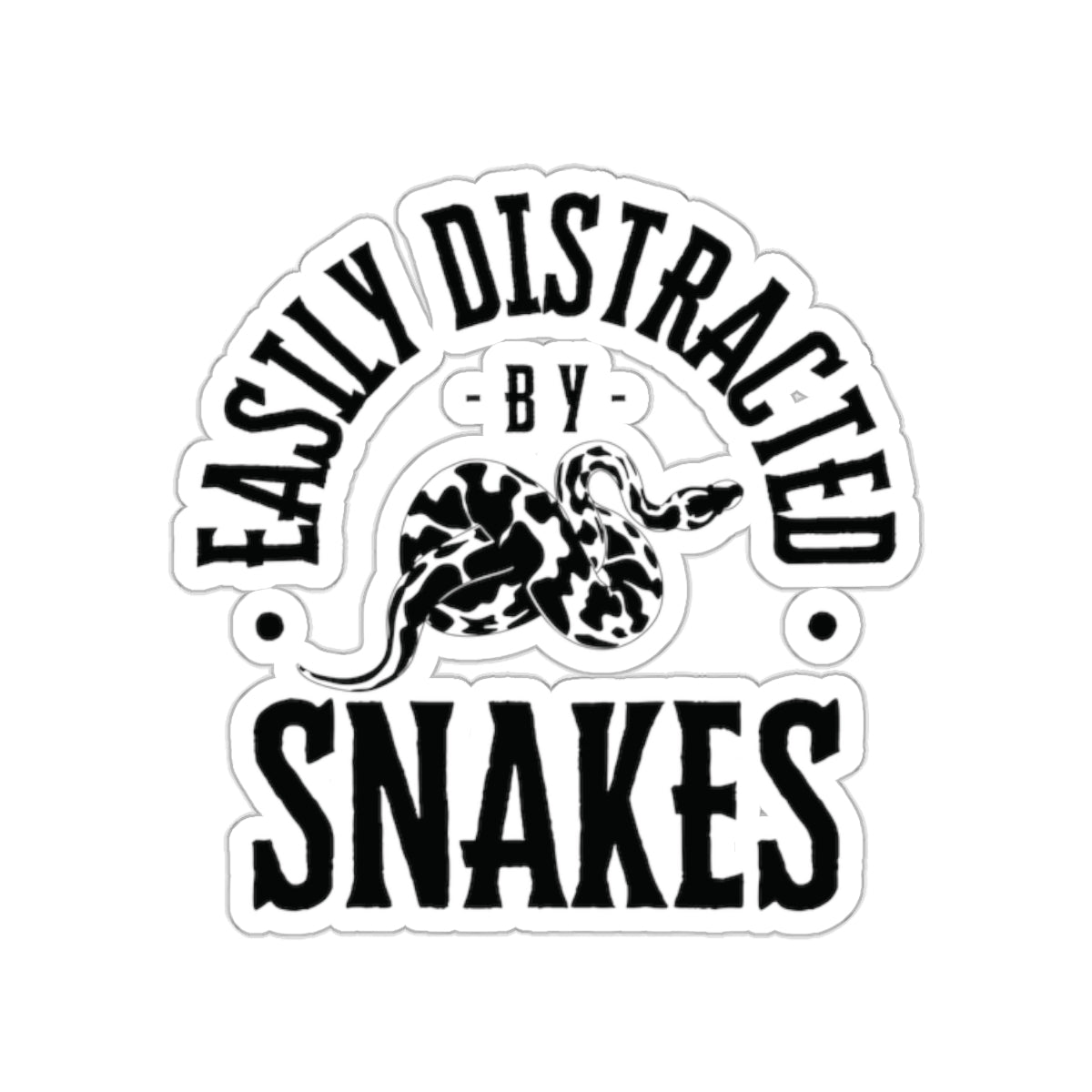 Easily Distracted by Snakes - Stickers