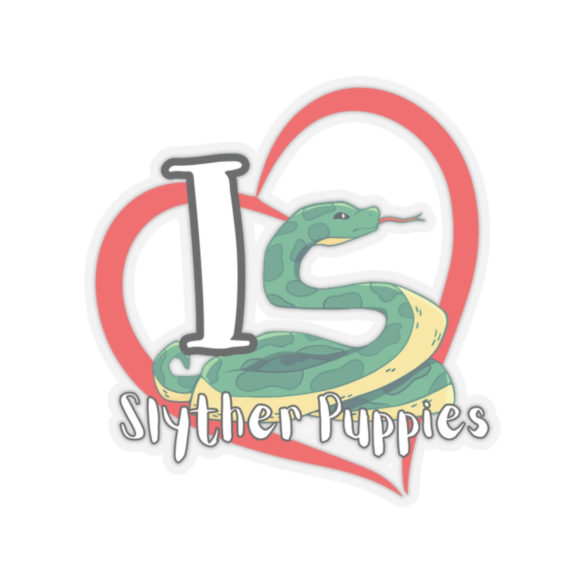 I Love Slyther Puppies - Stickers