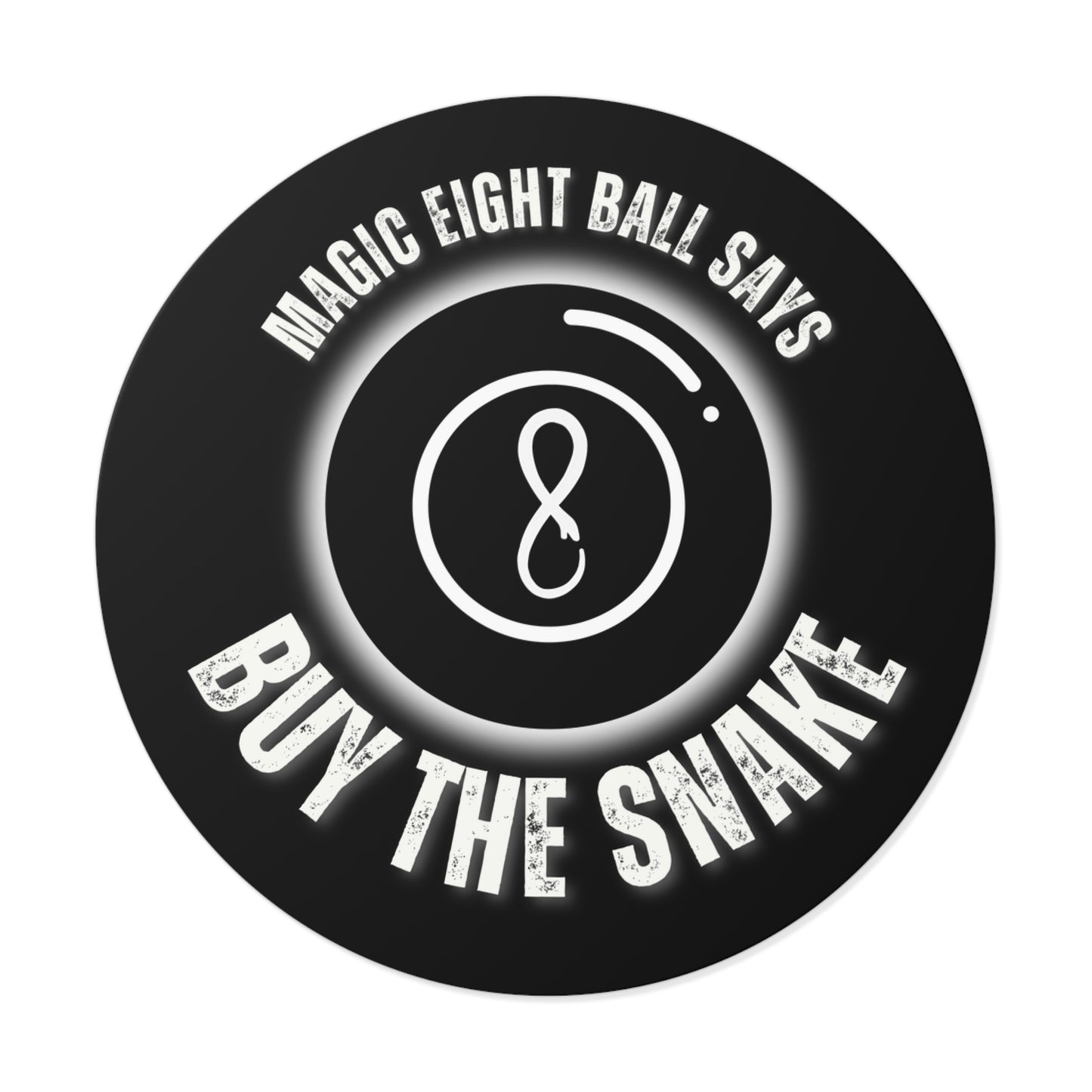 Magic 8 Ball Round Vinyl Stickers