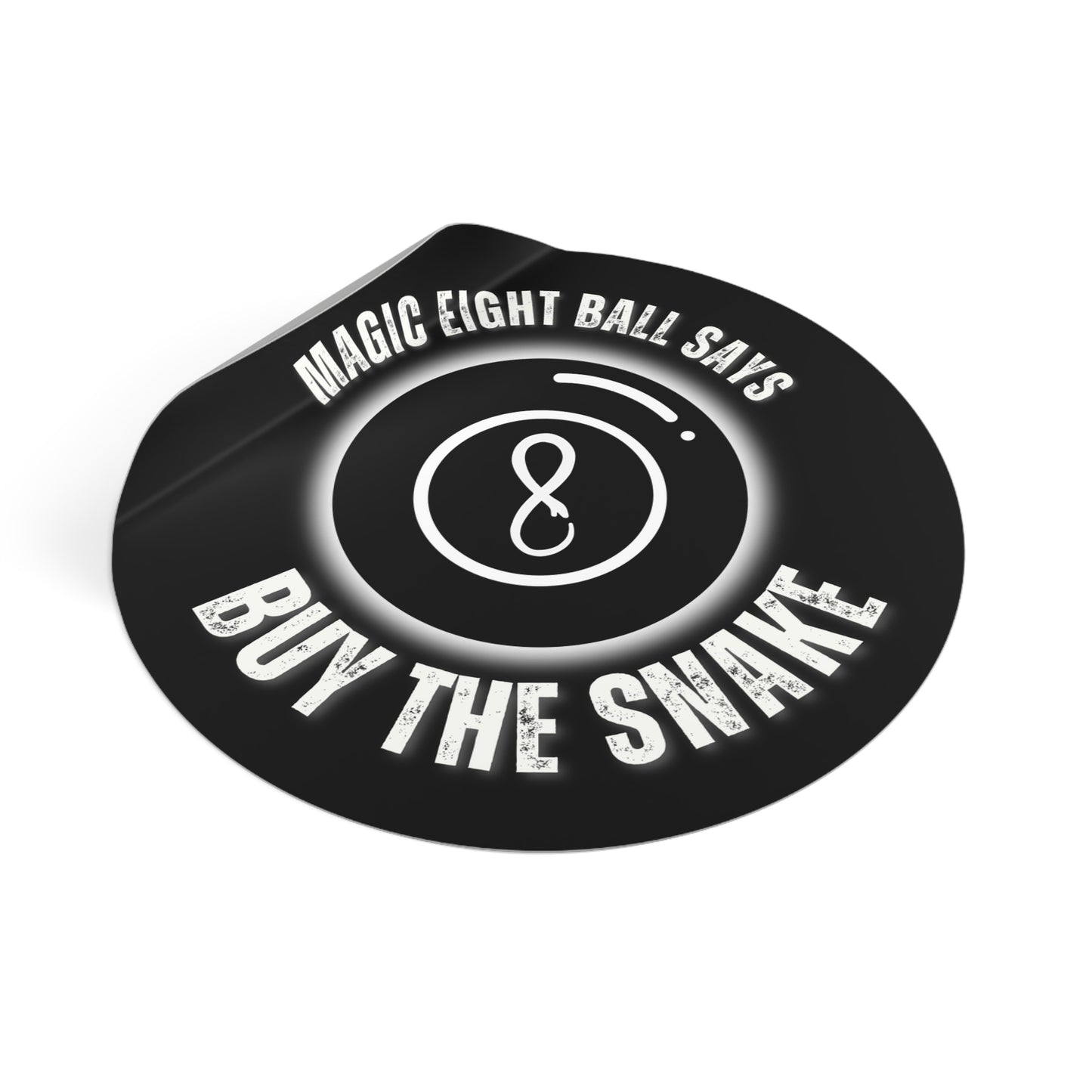Magic 8 Ball Round Vinyl Stickers