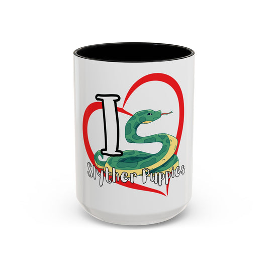 I Love Slyther Puppies Coffee Mug (11, 15oz)