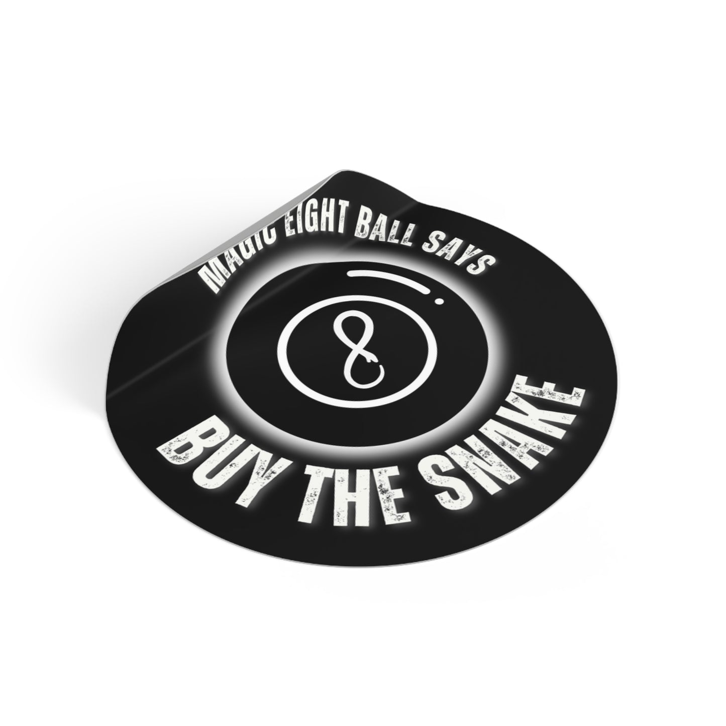 Magic 8 Ball Round Vinyl Stickers