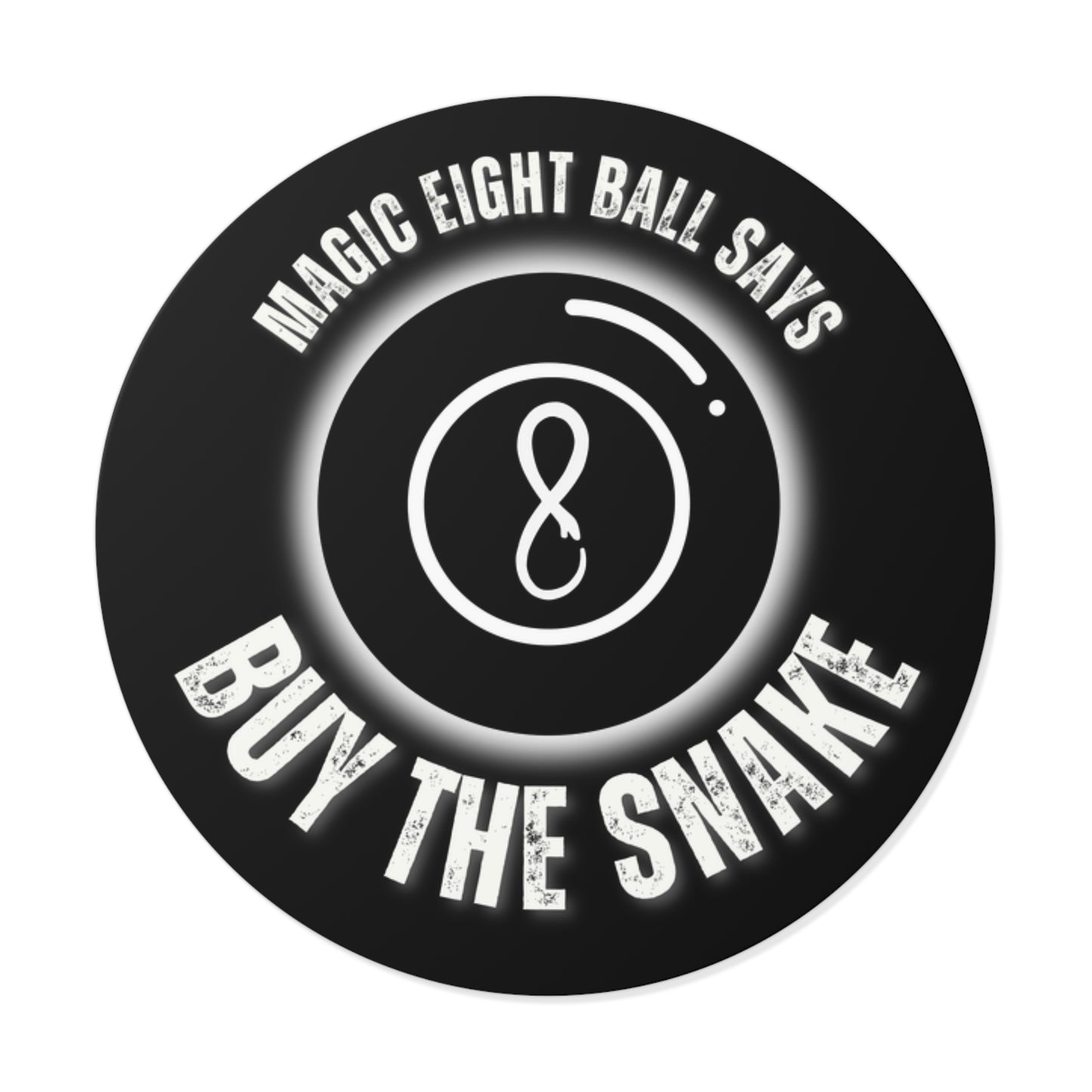 Magic 8 Ball Round Vinyl Stickers